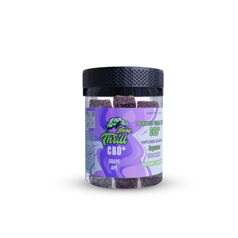 Hemp Thrill Gummies 1000mg - Grape Ape