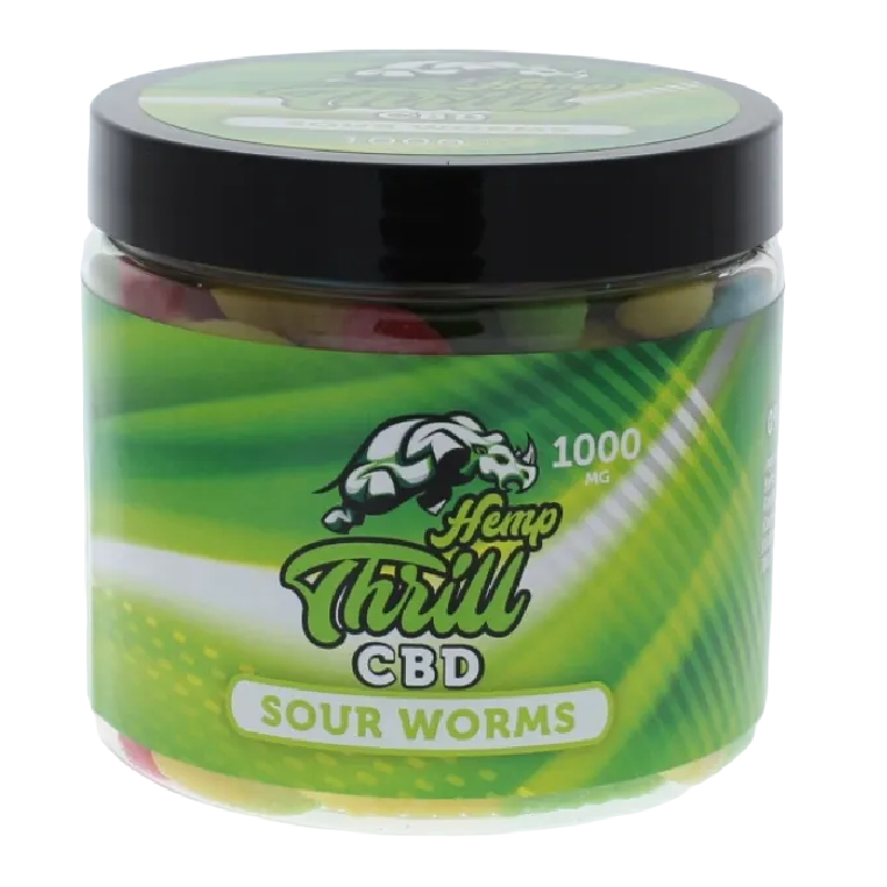 Hemp Thrill Gummy 2500mg - Sour Worms