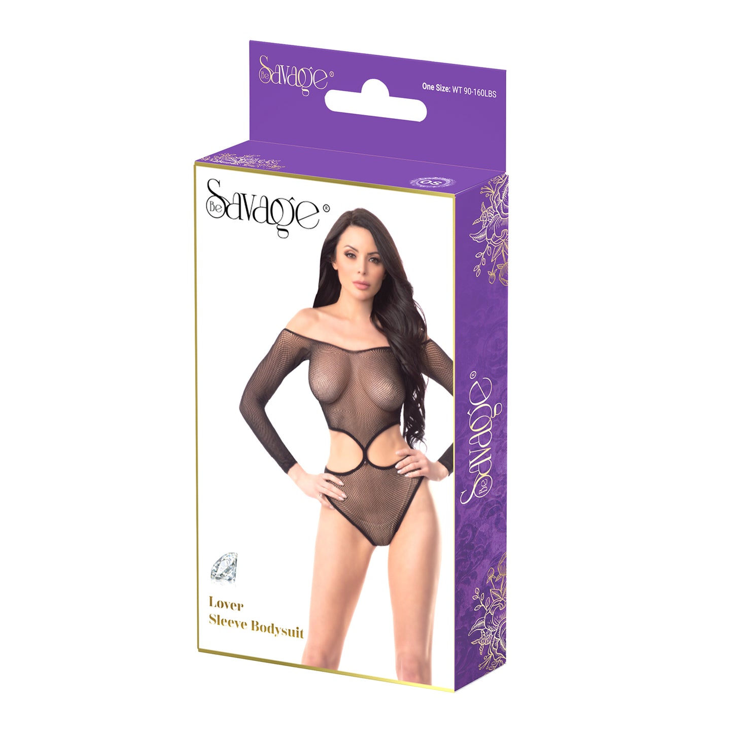 Lover Sleeve Bodysuit-Black