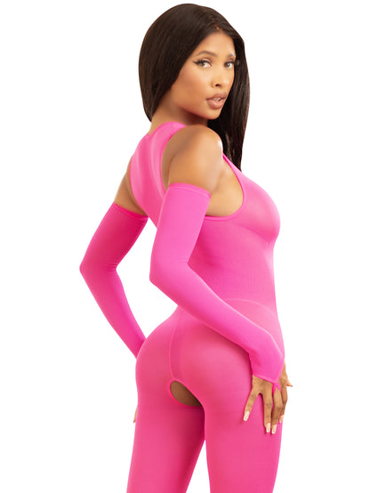 Be Savage Hot Pink Bodysuit-Pink