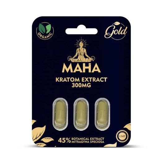 Maha 300mg Kratom Extract - 3 Capsule Pack