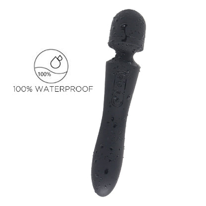 Fancy Warming Vibrating Wand - Black