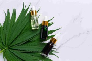 Hemp oil with hemp seeds and leaves – Miami Distro