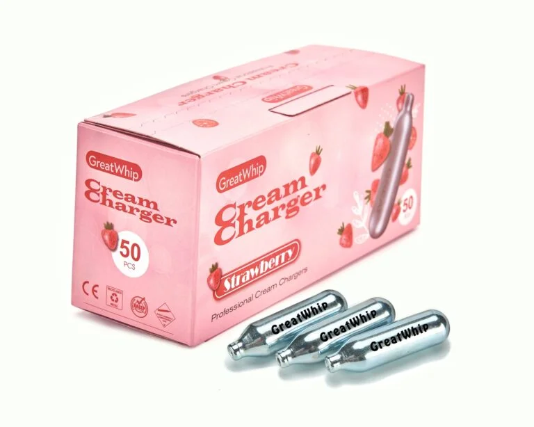 GREAT WHIP CREAM CHARGERS STRAWBERRY 12 X 50
