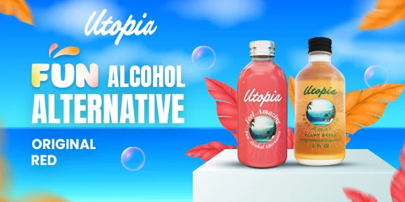 Close-up of orange and red product bottles – Miami 6