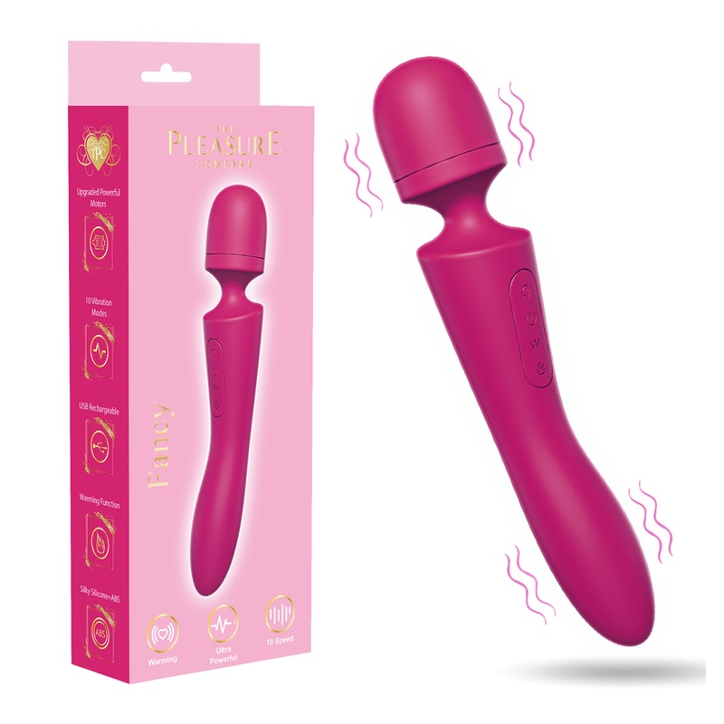 Fancy Warming Vibrating Wand – Pink
