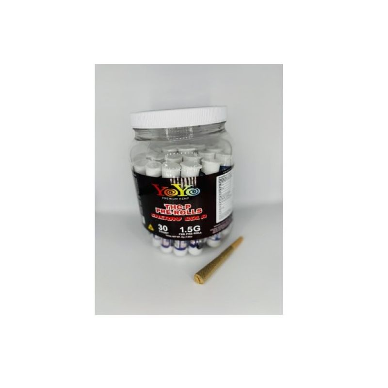 YoYo Premium Hemp THC-P 1.5G Pre-Rolls Cherry Cola 30ct Jar