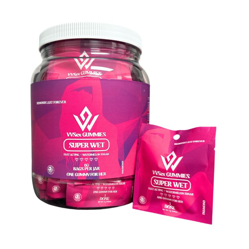 VVSex Gummies Super Wet for Her- 60pc Jar
