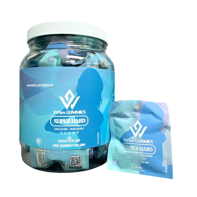 VVSex Gummies Super Hard for Him- 60pc Jar