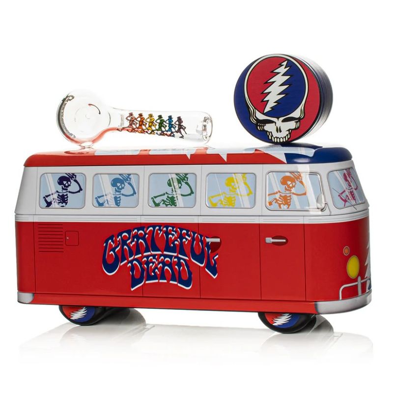 Grateful Dead Dancing Skeleton Collectible Bus Set
