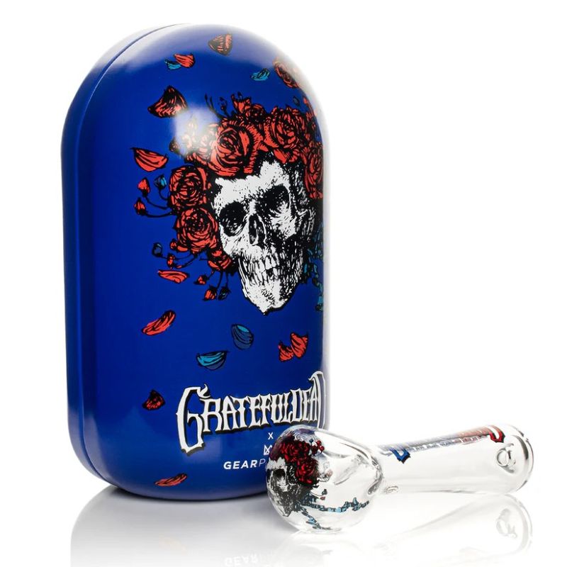Grateful Dead 4.5″ Bertha Spoon Hand Pipe in Collectible Tin