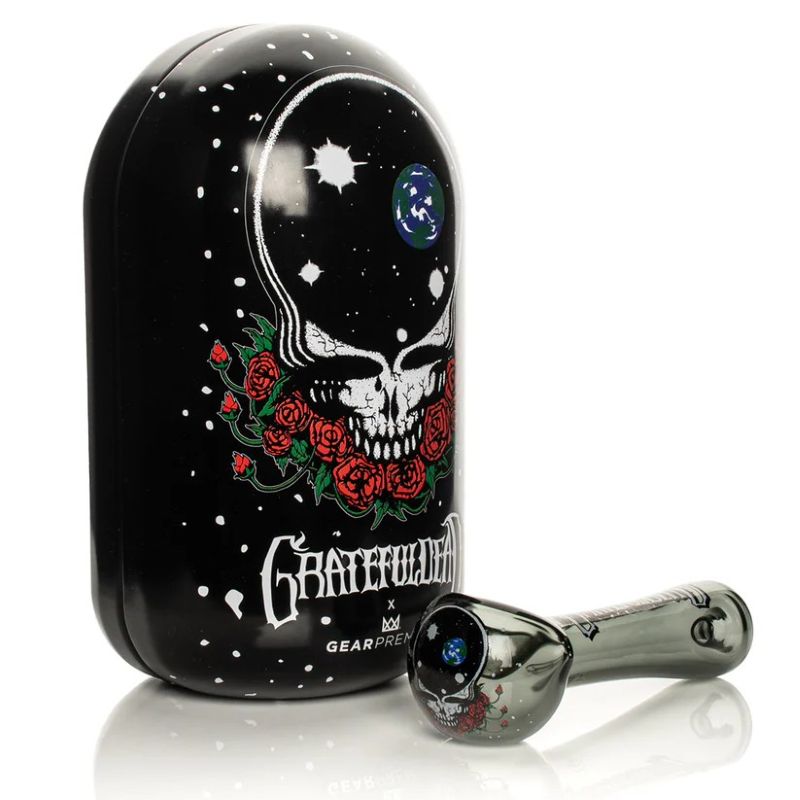 Grateful Dead 4.5″ Space Your Face Spoon Hand Pipe in Collectible Tin