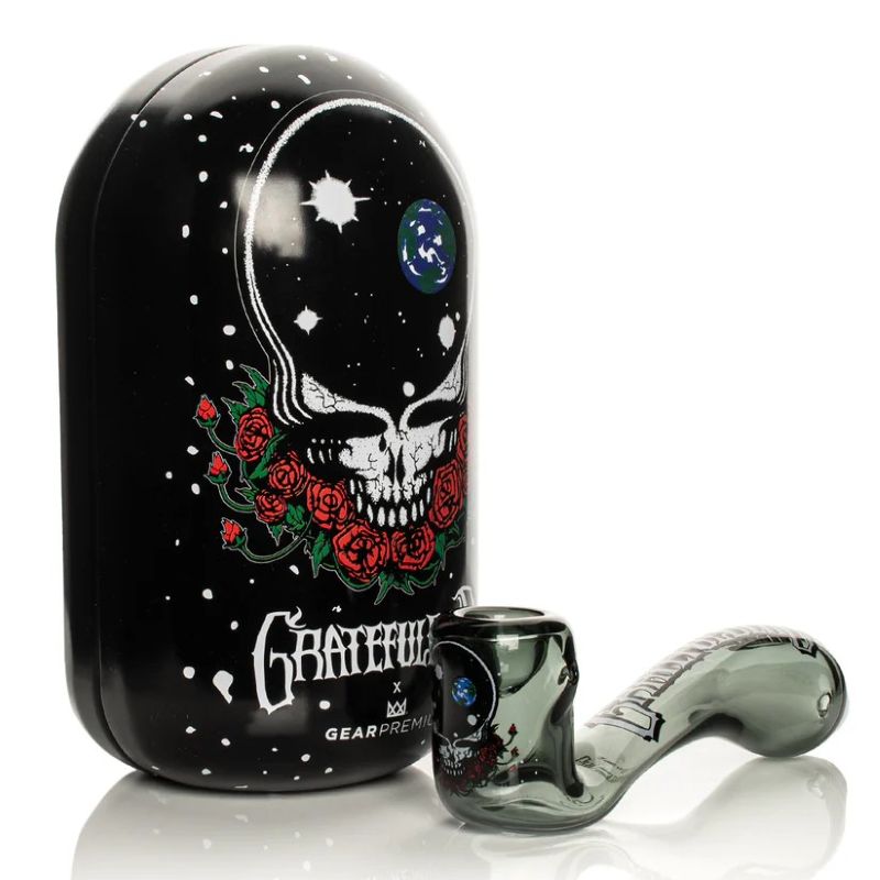 Grateful Dead 5.5″ Space Your Face Sherlock Hand Pipe in Collectible Tin