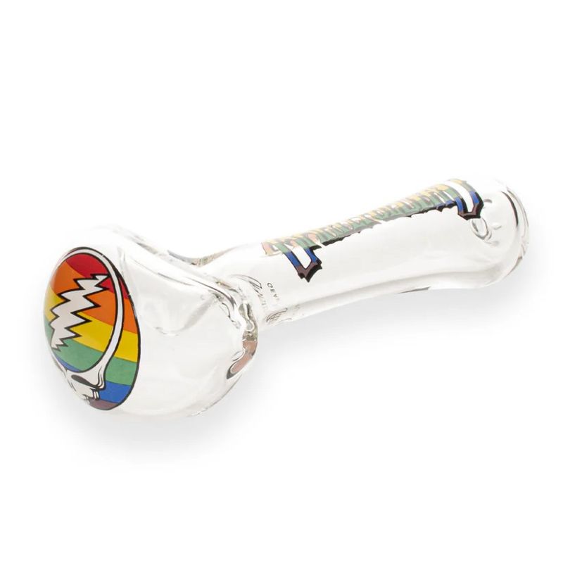 Grateful Dead 4.5″ Rainbow Steal Your Face Spoon Hand Pipe