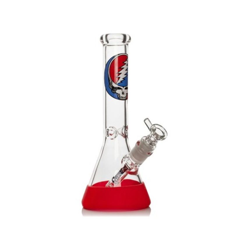 Grateful Dead 10″ Steal Your Face Beaker Base Water Pipe